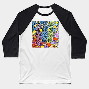 Stained Glass Statues Baseball T-Shirt